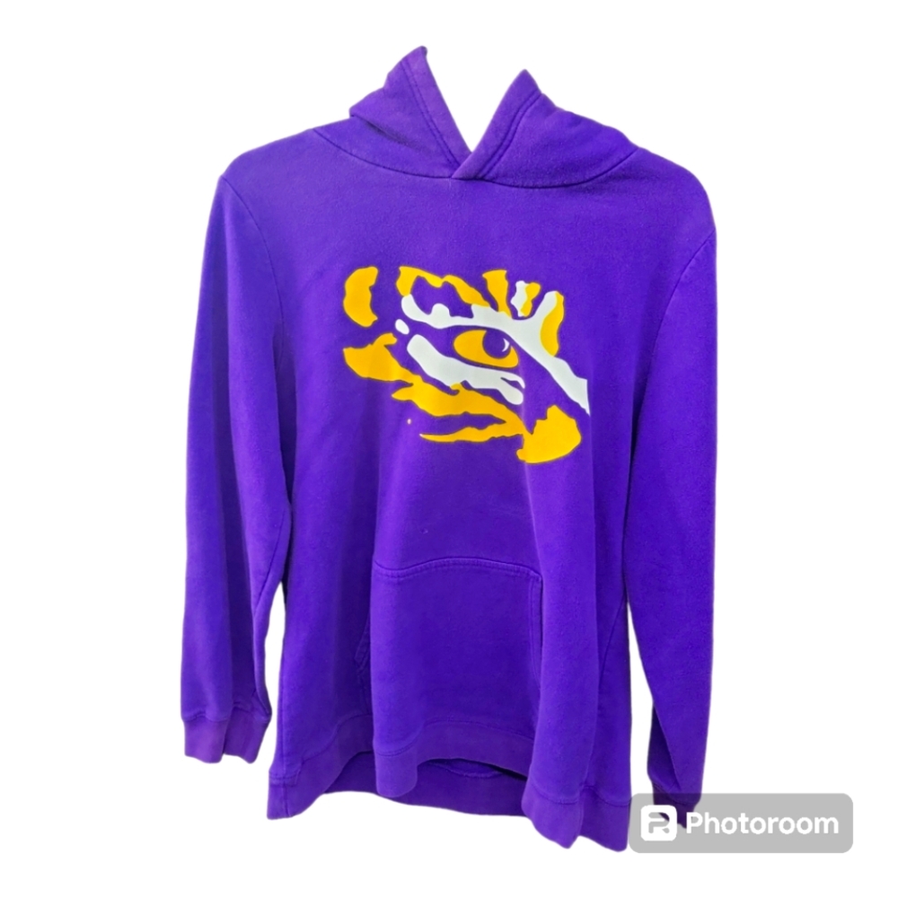 Fanatics LSU Tigers Sweatshirt Pullover Hoodie NCAA College Purple 💜